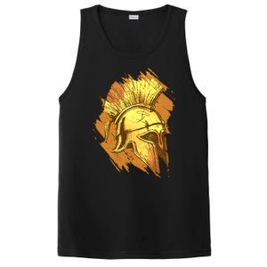 Grunge Painted Spartan Gladiator Warrior Helmet PosiCharge Competitor Tank