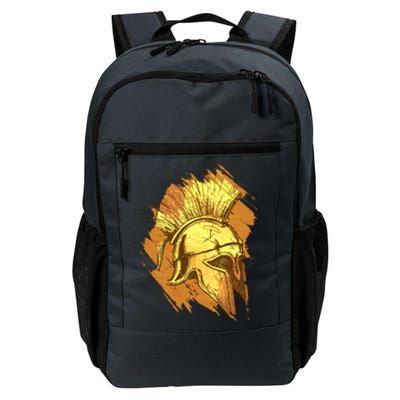 Grunge Painted Spartan Gladiator Warrior Helmet Daily Commute Backpack