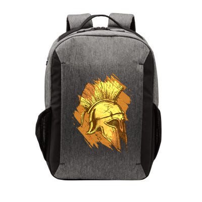 Grunge Painted Spartan Gladiator Warrior Helmet Vector Backpack