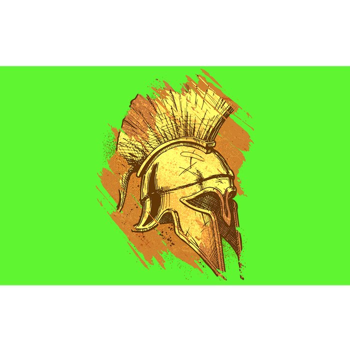 Grunge Painted Spartan Gladiator Warrior Helmet Bumper Sticker