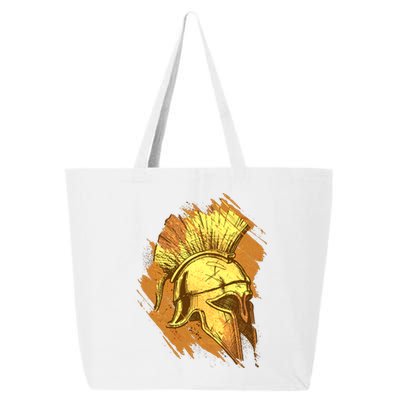 Grunge Painted Spartan Gladiator Warrior Helmet 25L Jumbo Tote