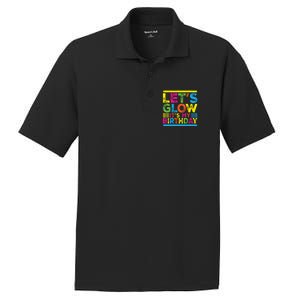 Glow Party Squad Let's Glow Party Birthday Night Matching Gift PosiCharge RacerMesh Polo