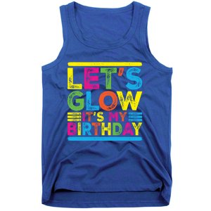 Glow Party Squad Let's Glow Party Birthday Night Matching Gift Tank Top