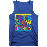 Glow Party Squad Let's Glow Party Birthday Night Matching Gift Tank Top