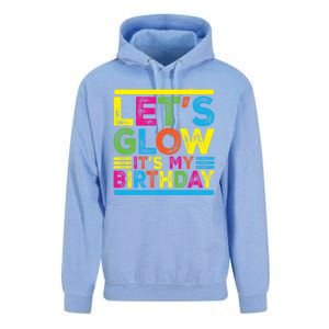 Glow Party Squad Let's Glow Party Birthday Night Matching Gift Unisex Surf Hoodie