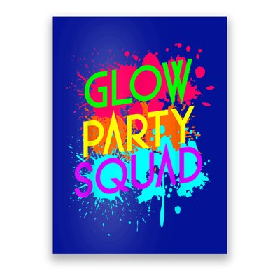 Glow Party Squad Funny Halloween Group Gift Poster