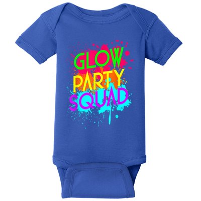 Glow Party Squad Funny Halloween Group Gift Baby Bodysuit