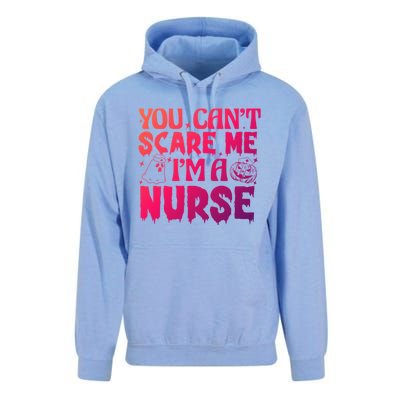 Ghost Pumpkin Spooky Halloween You Cant Scare Me Im A Nurse Great Gift Unisex Surf Hoodie