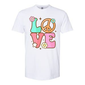 Groovy Peace Sign Love Costume for 60s 70s Theme Party Softstyle CVC T-Shirt