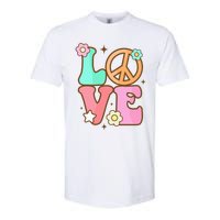 Groovy Peace Sign Love Costume for 60s 70s Theme Party Softstyle CVC T-Shirt