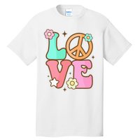 Groovy Peace Sign Love Costume for 60s 70s Theme Party Tall T-Shirt