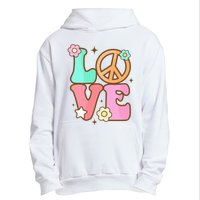 Groovy Peace Sign Love Costume for 60s 70s Theme Party Urban Pullover Hoodie