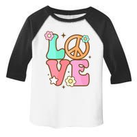 Groovy Peace Sign Love Costume for 60s 70s Theme Party Toddler Fine Jersey T-Shirt