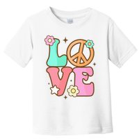 Groovy Peace Sign Love Costume for 60s 70s Theme Party Toddler T-Shirt