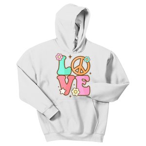 Groovy Peace Sign Love Costume for 60s 70s Theme Party Kids Hoodie