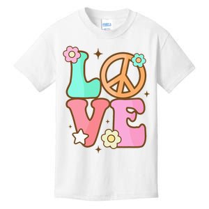 Groovy Peace Sign Love Costume for 60s 70s Theme Party Kids T-Shirt