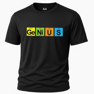 Genius Periodic Table Of Elements Cooling Performance Crew T-Shirt
