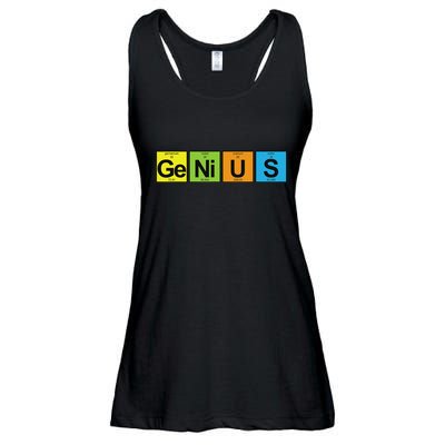 Genius Periodic Table Of Elements Ladies Essential Flowy Tank