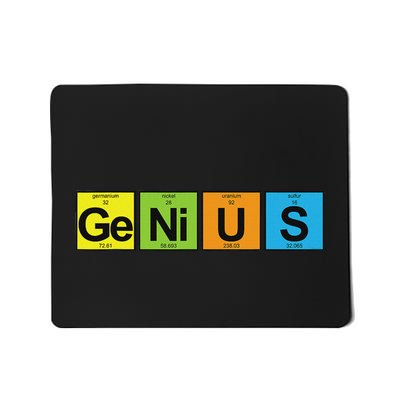 Genius Periodic Table Of Elements Mousepad