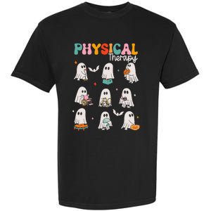 Ghost Physical Therapy Pt Physical Therapist Halloween Garment-Dyed Heavyweight T-Shirt