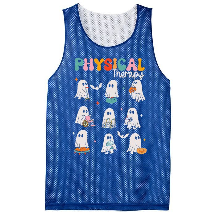 Ghost Physical Therapy Pt Physical Therapist Halloween Mesh Reversible Basketball Jersey Tank