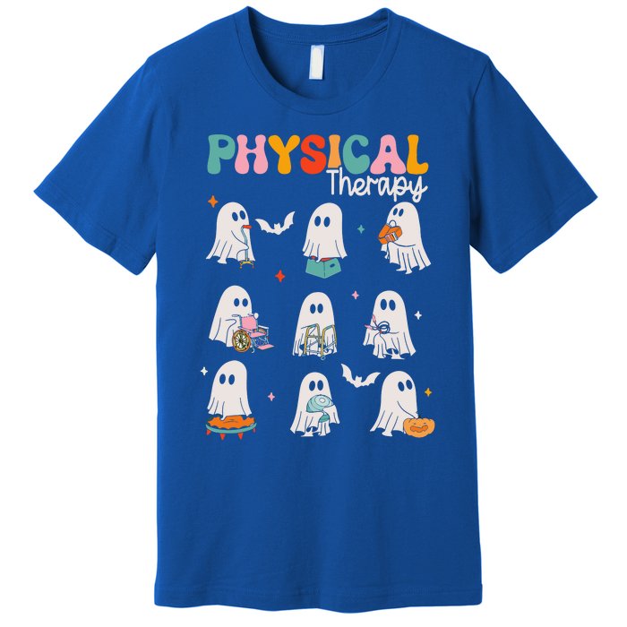 Ghost Physical Therapy Pt Physical Therapist Halloween Premium T-Shirt