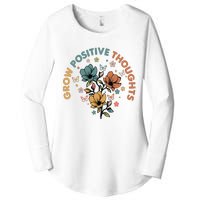 Grow Positive Thoughts Growth Mindset Women's Perfect Tri Tunic Long Sleeve Shirt