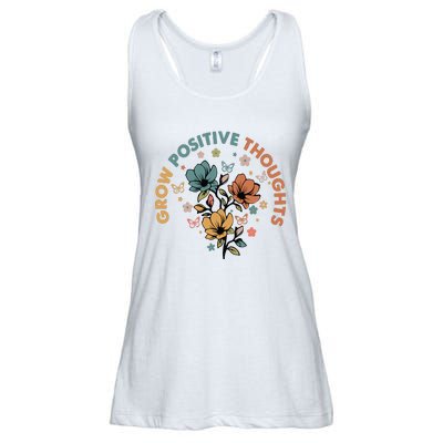 Grow Positive Thoughts Growth Mindset Ladies Essential Flowy Tank