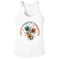 Grow Positive Thoughts Growth Mindset Ladies PosiCharge Competitor Racerback Tank