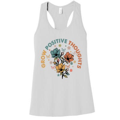 Grow Positive Thoughts Growth Mindset Women's Racerback Tank