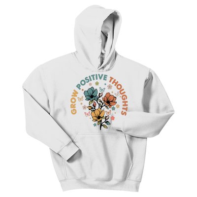 Grow Positive Thoughts Growth Mindset Kids Hoodie