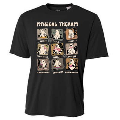 Ghost Physical Therapy Pt Physical Therapist Halloween Cooling Performance Crew T-Shirt