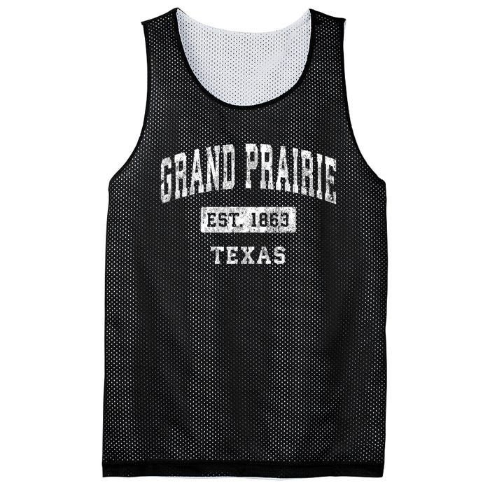 Grand Prairie Texas Tx Vintage Established Sports Mesh Reversible Basketball Jersey Tank