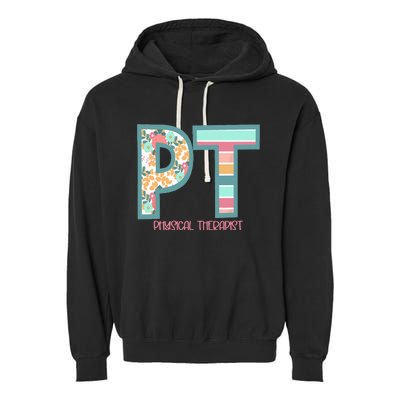 Groovy Physical Therapy PT Physical Therapist Back To School Garment-Dyed Fleece Hoodie