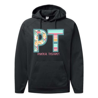 Groovy Physical Therapy PT Physical Therapist Back To School Performance Fleece Hoodie