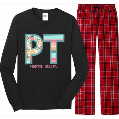 Groovy Physical Therapy PT Physical Therapist Back To School Long Sleeve Pajama Set