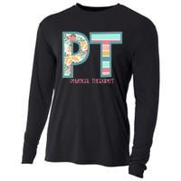 Groovy Physical Therapy PT Physical Therapist Back To School Cooling Performance Long Sleeve Crew