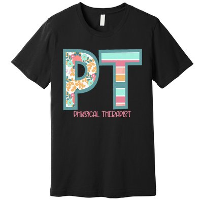 Groovy Physical Therapy PT Physical Therapist Back To School Premium T-Shirt