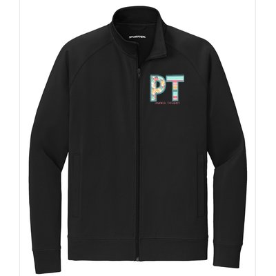 Groovy Physical Therapy PT Physical Therapist Back To School Stretch Full-Zip Cadet Jacket