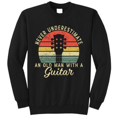 Guitar Player Teacher Funny Acoustic Guitar Lover Musician Tall Sweatshirt