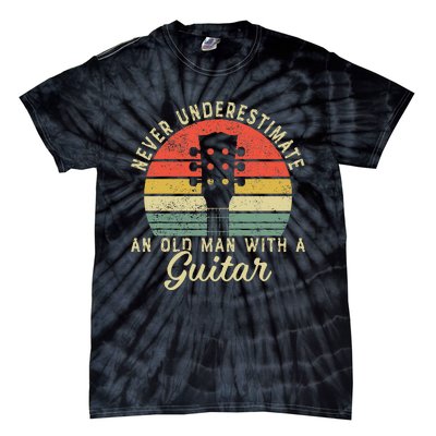 Guitar Player Teacher Funny Acoustic Guitar Lover Musician Tie-Dye T-Shirt