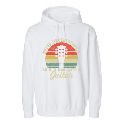 Guitar Player Teacher Funny Acoustic Guitar Lover Musician Garment-Dyed Fleece Hoodie