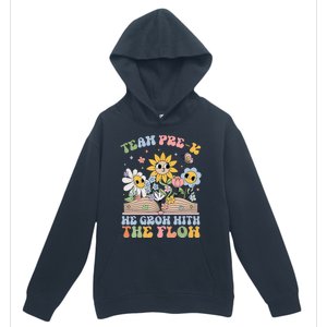 Groovy Preschool Teacher Team Prek Grow With The Flow Urban Pullover Hoodie