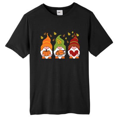 Gnomes Pumpkin Turkey Thanksgiving Day Cute Fall Autumn Tall Fusion ChromaSoft Performance T-Shirt