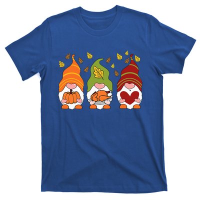 Gnomes Pumpkin Turkey Thanksgiving Day Cute Fall Autumn T-Shirt