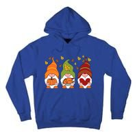 Gnomes Pumpkin Turkey Thanksgiving Day Cute Fall Autumn Tall Hoodie