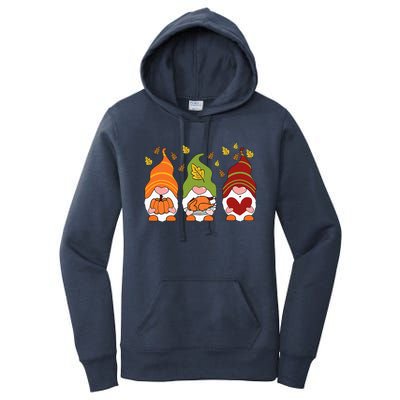 Gnomes Pumpkin Turkey Thanksgiving Day Cute Fall Autumn Women's Pullover Hoodie