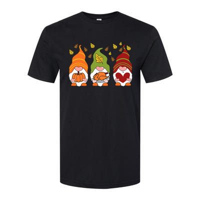 Gnomes Pumpkin Turkey Thanksgiving Day Cute Fall Autumn Softstyle® CVC T-Shirt