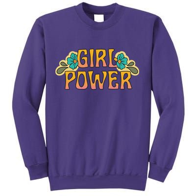 Girl Power Tropical Retro Feminist Sweatshirt