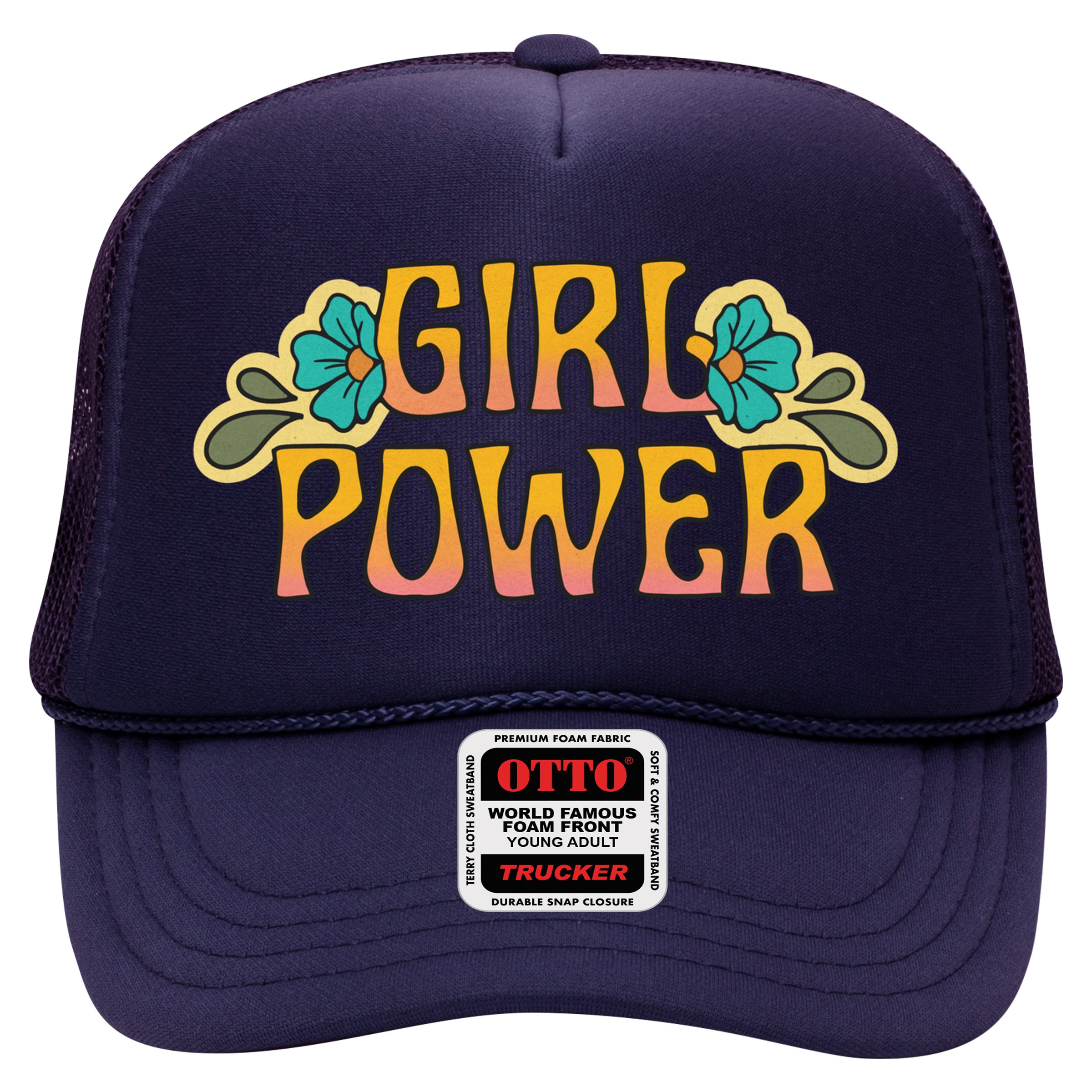 Girl Power Tropical Retro Feminist Hat